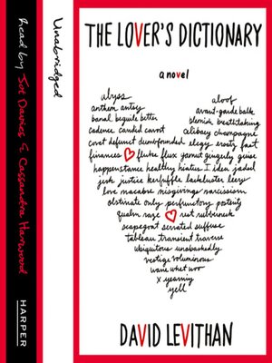 The Lover's Dictionary - Audiobook